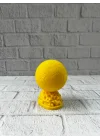 Mey İthalat® Sarı FIFA Topu Dekoratif Biblo 10cm Modern Masa Üstü Aksesuar