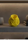 Mey İthalat® Sarı Hoodie Kalemlik 10x10 cm Masa Üstü Düzenleyici