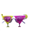 Mey İthalat® Sarı Pembe Renk Martini Parti Gözlüğü