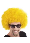 Mey İthalat® Sarı Renk Kıvırcık Afro Bonus Peruk