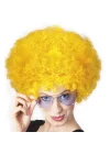 Mey İthalat® Sarı Renk Kıvırcık Afro Bonus Peruk