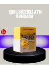 Mey İthalat® Sarı Şifreli Eğitici Çocuk Kumbarası Otomatik Para Girişli