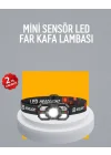 Mey İthalat® Şarj Edilebilir LED Far Hareket Sensörlü 5 Modlu Outdoor