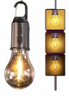 Mey İthalat® Şarjlı Dekoratif Kamp Lambası Askılı Ampul Led Işık Type-C Girişli