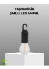 Mey İthalat® Şarjlı Kancalı LED Lamba – Kamp, Balkon ve Acil Durum Işığı