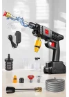 Mey İthalat® Şarjlı Oto Yıkama Tabancası Su Basınçlı Hazneli Bataryalı