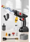 Mey İthalat® Şarjlı Oto Yıkama Tabancası Su Basınçlı Hazneli Bataryalı