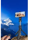 Mey İthalat® Selfie Çubuğu Tripod Kumandalı Telefon Tutucu Siyah