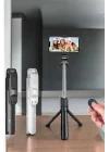 Mey İthalat® Selfie Çubuğu Tripod Kumandalı Telefon Tutucu Siyah