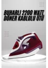 Mey İthalat® Seramik Tabanlı Kırmızı 2200 Watt Şok Buharlı Ütü