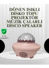 Mey İthalat® Sesle Etkileşimli Yıldız Projektörlü Gece Lambası – Bluetooth Hoparlörlü, USB Girişli, Dönen Okyanus