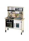 Mey İthalat® Sesli ve Işıklı Aksesuarlı Ahşap Mutfak Seti