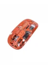 Mey İthalat® Sessiz Tıklamalı Şeffaf Mouse Bluetooth ve USB Uyumlu