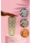 Mey İthalat® Sevgililer Gününe Özel Romantik Kristal Gece Lambası Sevgiliye Hediye