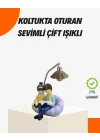 Mey İthalat® Sevgiliye Özel Çift Figürlü LED Masa Lambası Okuyan Çift Tasarım