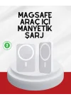 Mey İthalat® Şık Tasarımlı MagSafe Araç Telefon Tutucu Type-C Girişli