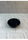 Mey İthalat® Siyah Çerezlik Kase Seti 4 Adet 3x12 cm