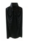 Mey İthalat® Sİyah Yakalı Pelerin - Vampir Pelerin - Dracula Pelerin 90 cm
