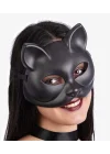 Mey İthalat® Siyah Renk Lüks Kedi Maskesi 12x13 cm