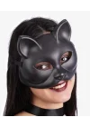 Mey İthalat® Siyah Renk Lüks Kedi Maskesi 12x13 cm