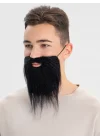 Mey İthalat® Siyah Renk Takma Sakal Bıyık Takımı
