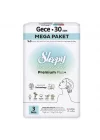Mey İthalat®   Bio Natural Premium Plus Mega Gece Ped 30 Adet