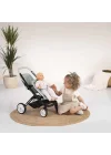 Mey İthalat® İkiz Oyuncak Bebek Arabası Yeşil
