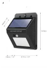 Mey İthalat® Solar Güneş Enerji Panelli Sensörlü Lamba Enerji Tasarruflu