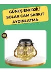 Mey İthalat® Solar Güneş Enerjili Dekoratif Cam Lamba