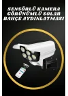 Mey İthalat® Solar Lamba Kamera Görünümlü Duvar Lambası Dönebilen Bahçe Aydınlatması