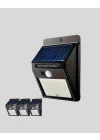 Mey İthalat® Solar LED Bahçe Aydınlatma – Hareket Sensörlü, Güneş Paneliyle Şarj Olan, IP65 Dayanıklı