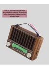 Mey İthalat® Solar Panel Şarjlı Taşınabilir Radyo Bluetooth Hoparlör Müzik Kutusu