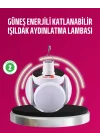 Mey İthalat® Solar ve USB Şarjlı Su Geçirmez Katlanabilir LED Lamba