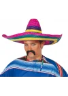 Mey İthalat®  Sombrero Meksika Şapkası Renkli Örme Hasır Yetişkin Boy