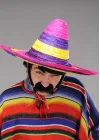 Mey İthalat®  Sombrero Meksika Şapkası Renkli Örme Hasır Yetişkin Boy