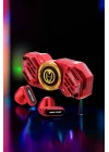 Mey İthalat® Stres Çarklı Bluetooth Kulaklık Kablosuz Kırmızı Yüksek Ses Kaliteli