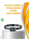 Mey İthalat® Su Geçirmez LED Kafa Lambası 53 Çalışma Modu Güç Ekranlı