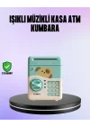 Mey İthalat® Su Yeşili Elektronik Şifreli ATM Tasarımlı Para Biriktirme Kumbarası