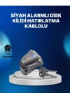 Mey İthalat® Suya Dayanıklı 110dB Alarmlı Çelik Disk Kilidi