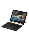 Mey İthalat®  T5209D iPad Pro 12.9 (2021) Kılıf İnter Ledli Klavyeli Tablet Kılıfı - Siyah