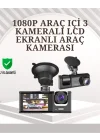 Mey İthalat® TA-01 1080P Ön 720P Arka ve İç Kamera Sistemli DVR