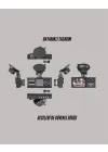 Mey İthalat® TA-01 1080P Ön 720P Arka ve İç Kamera Sistemli DVR