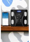 Mey İthalat® Tartı Baskül Dijital Elektronik Tartı Vücut Analiz Wifi Akıllı Yağ Ölçer