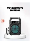 Mey İthalat® Taşınabilir 6.5” Bluetooth Hoparlör USB TF Kart Mikrofonlu Şarjlı Sistem