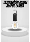Mey İthalat® Taşınabilir Askılı Ampul Kamp Lambası Askılı Type-C Şarjlı Bahçe Lambası
