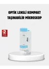 Mey İthalat® Taşınabilir Eğitim Mikroskobu 80X–200X LED Işıklı ve Darbeye Dayanıklı