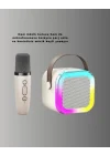 Mey İthalat® Taşınabilir Karaoke Mikrofon Seti Bluetooth Hoparlörlü