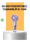 Mey İthalat® Taşınabilir Şarjlı Su Buharlı Mini Klima Fan