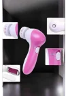 Mey İthalat® Taşınabilir Yüz Temizleme Cihazı Masaj, Peeling, Temizlik 5 Başlıklı