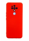 Mey İthalat®  Tecno Camon 16 Kılıf Nano içi Kadife Silikon - Kırmızı